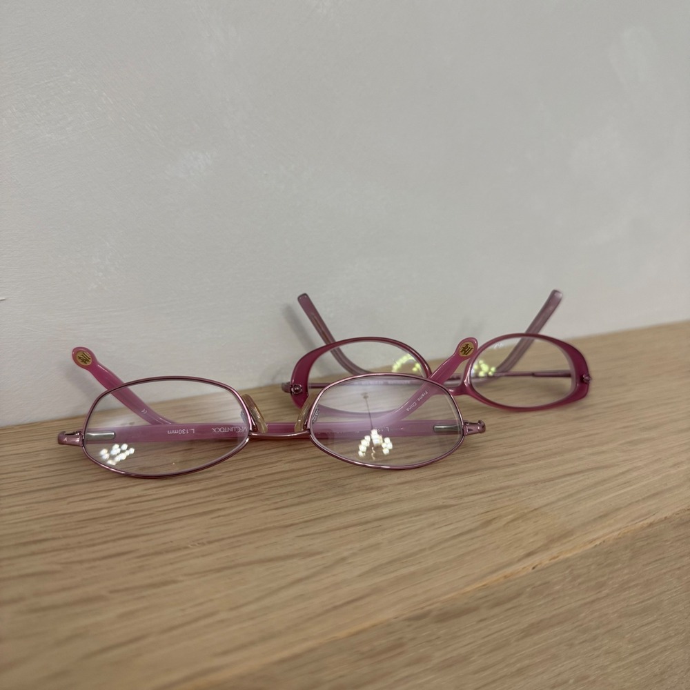 Jessica Mcclintock kids‎ vision glasses pink 130mm RL Kenmark Set Of 2